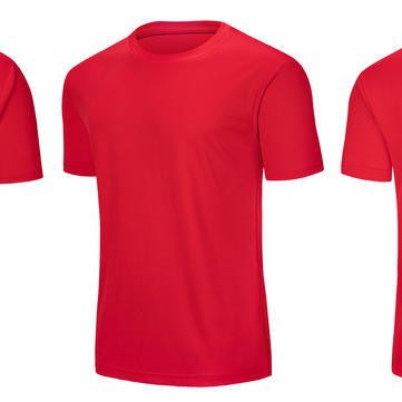 2025 secado rápido adulto verano camiseta de campo de entrenamiento de color sólido competencia de cuello redondo disparador logotipo de succión de sudor secado rápido