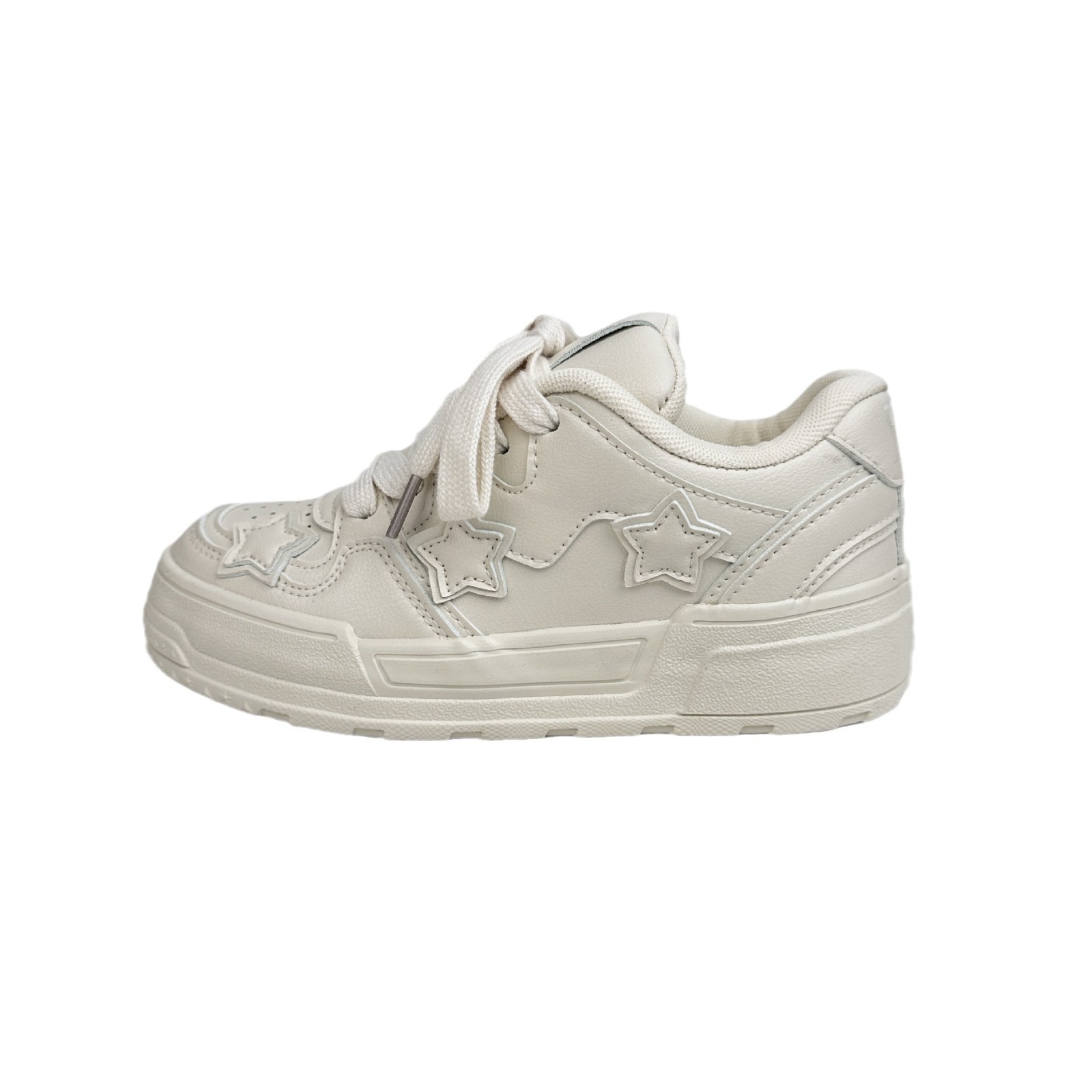 Far Wave 2025 Spring New Student Little White Shoes Zapatos de deporte de todo fósforo de uso exterior de mujer Estilo de Hong Kong Harajuku Zapatos deportivos de mujer