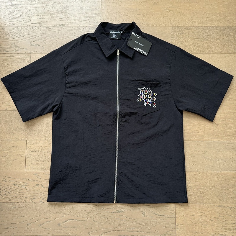 2026 nueva marca de tendencia de comercio exterior transfronterizo MIXEDMOTION camiseta de algodón de manga larga lavado con agua hace viejas calles sueltas