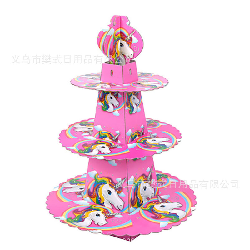亚马逊蛋糕架史迪奇蜘蛛侠公主美人鱼马里奥蛋糕展示架派对装饰|undefined