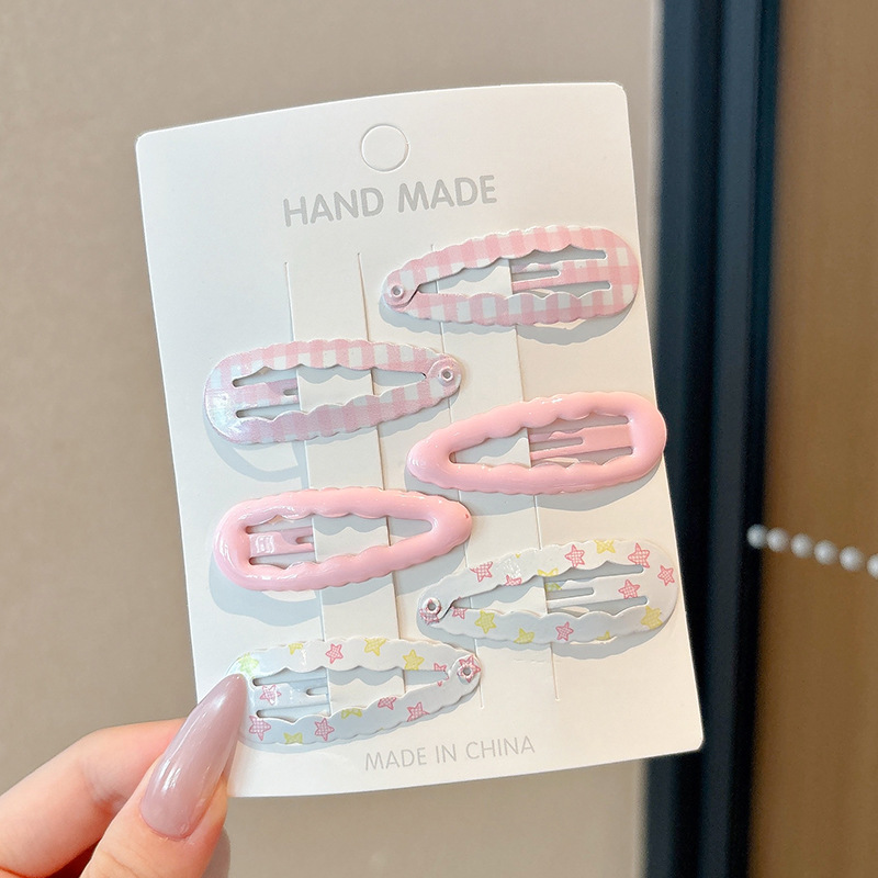 4#[핑크]-6개 세트, 약 4.7cm