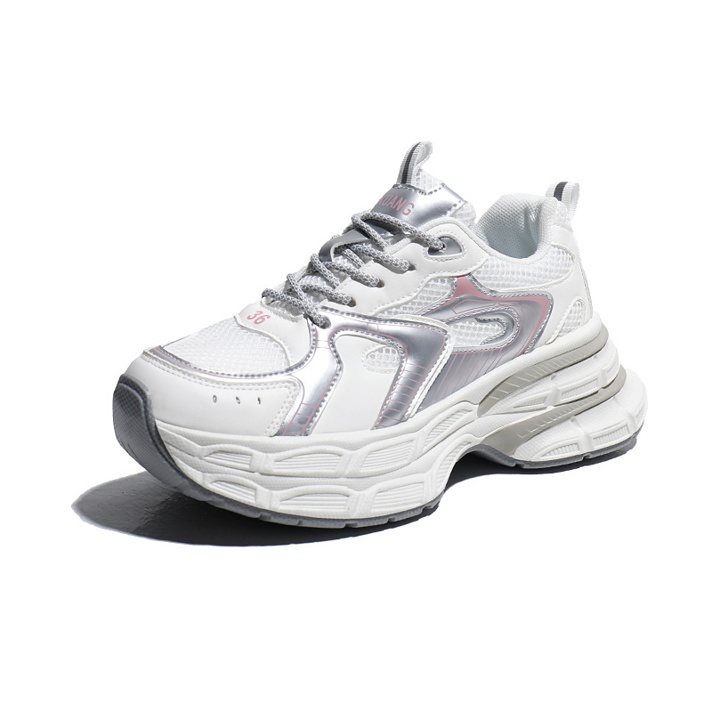 Pantofi sport pentru tătici noi, versiunea coreeană de la Ins, toamna 2024, pentru studenți, alergare, sport, talpă groasă, creștere a înălțimii, pentru timpul liber_voghion.com