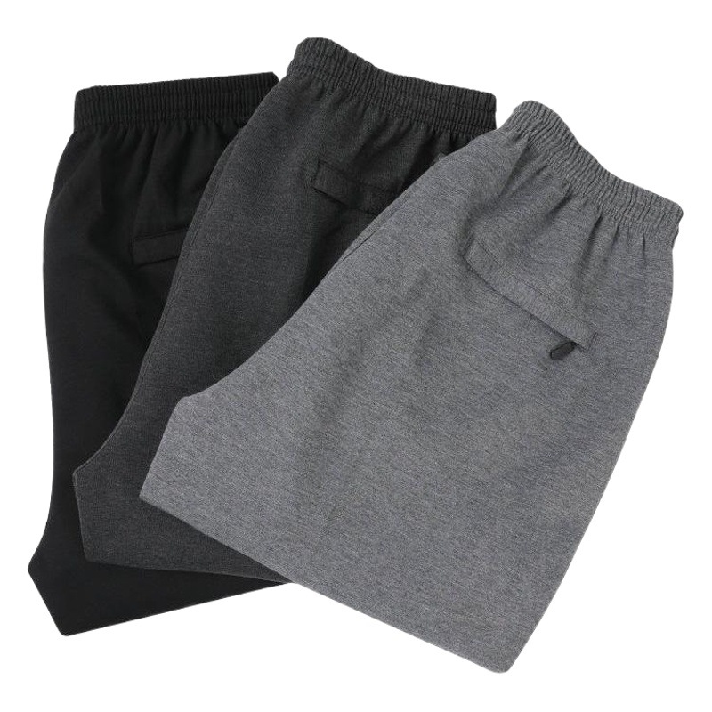 Pantalones deportivos de verano, primavera y otoño para hombre, talla grande, cintura alta, pierna recta, forro polar para otoño e invierno, casual, cintura alta, adelgazantes.