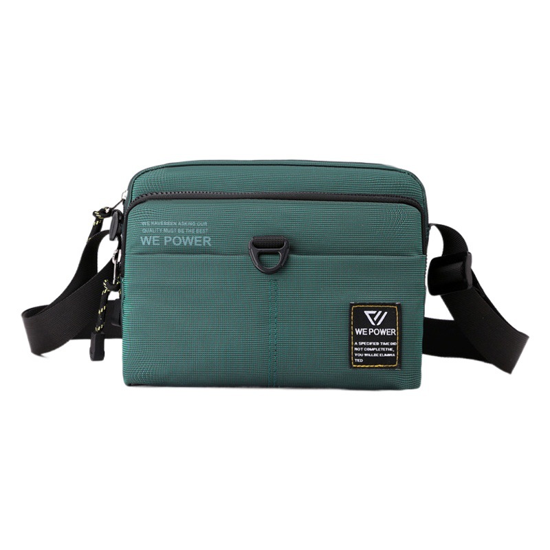 WEPOWER bolsa de mensajero bolsa pequeña para hombre diseño sentido nicho bolsa de pecho bolsa de hombro bolsa de tela de nylon casual pequeña bolsa cuadrada