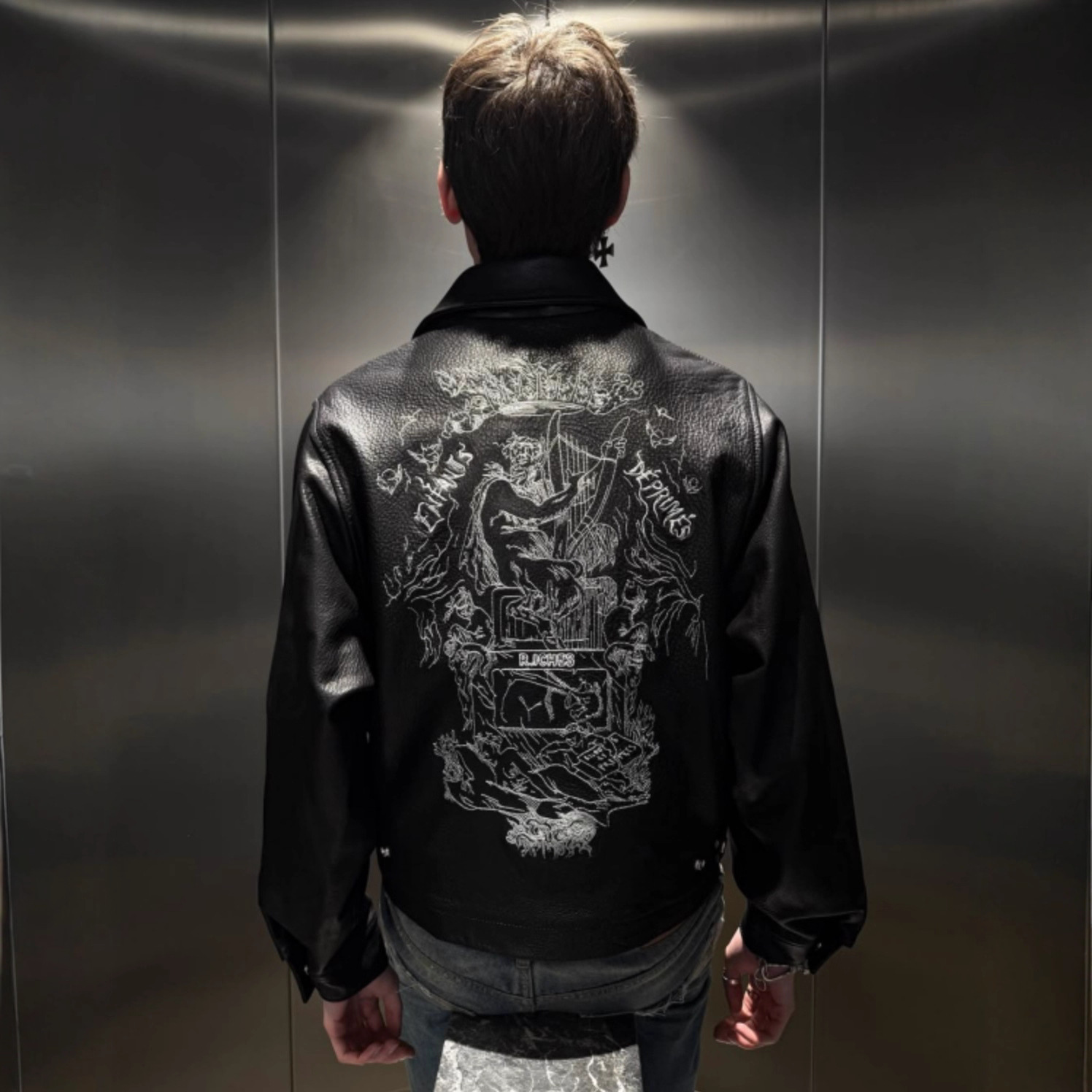 Enfants Riches Deprimes ERD Nueva chaqueta de cuero bordada "principio del amor"
