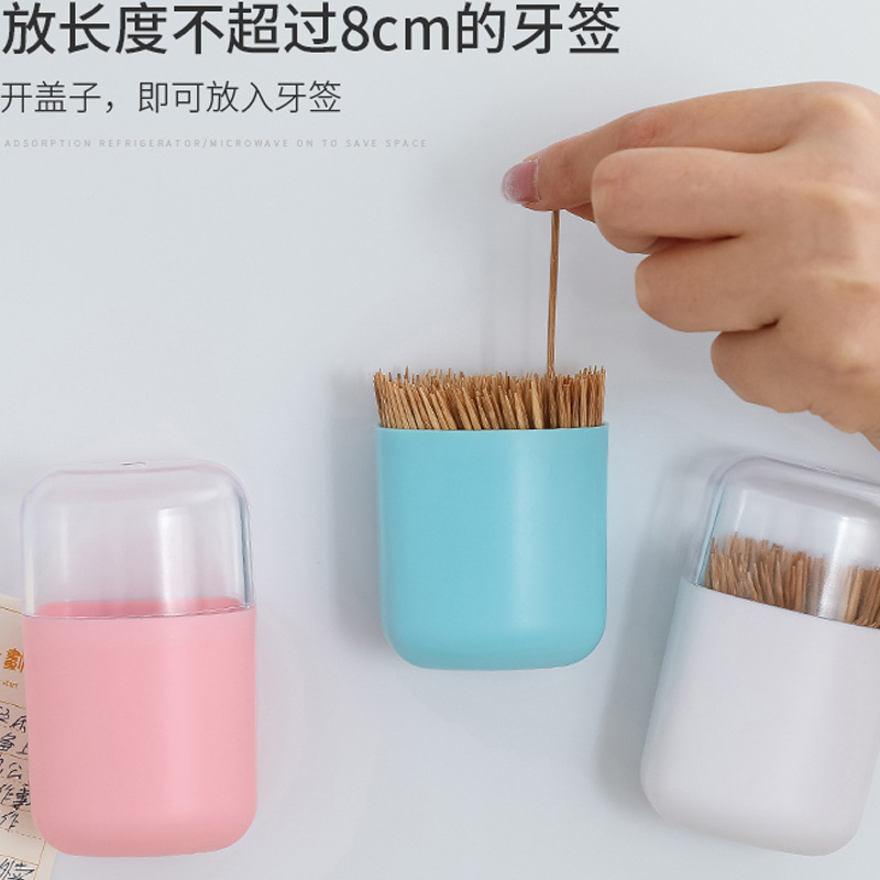 Imán creativo personalizado caja palillo magnético ABS titular japonés simple palillo puede en stock al por mayor imprimible