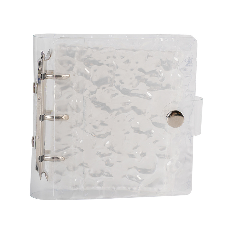 Clip de hierro, ondulación de agua, libro de tarjetas de cuadrícula transparente, acrílico, tarjeta de persecución de estrellas de viento a4, libro de almacenamiento de tarjetas pequeñas, hojas sueltas