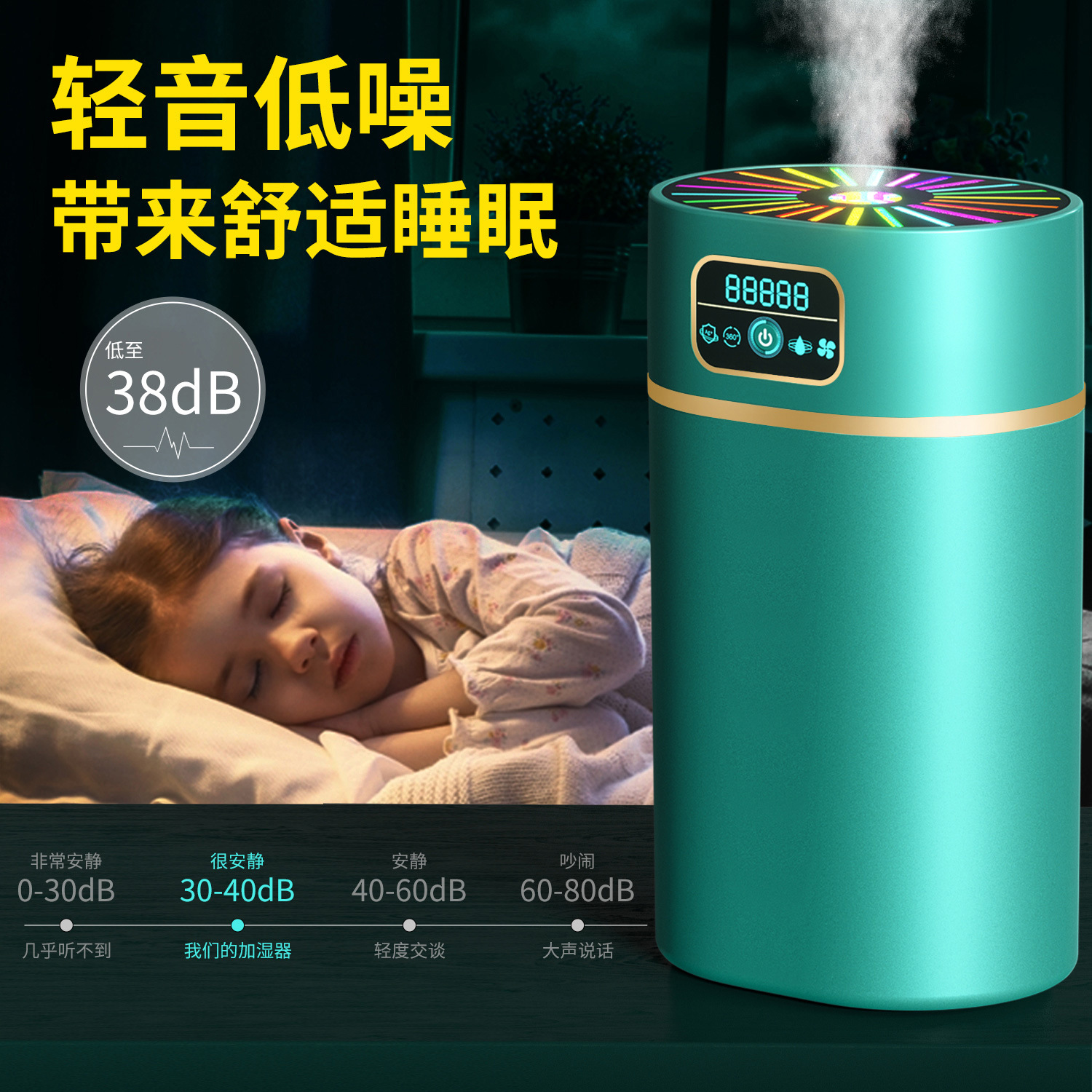 Humidifier for Home Use, Large Mist Volume, Large Capacity, Office Air USB Humidifier, Cross-Border Appliance Spray Machine