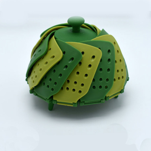 Foldable plastic fruit plate lotus steamer lazy fruit plate pp fruit basket kitchen gadget retractable fruit basket