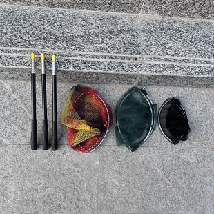 Children's copy net short section stainless steel copy net rod 1.5 meters copy net rod retractable manufacturers wholesale fishing gear