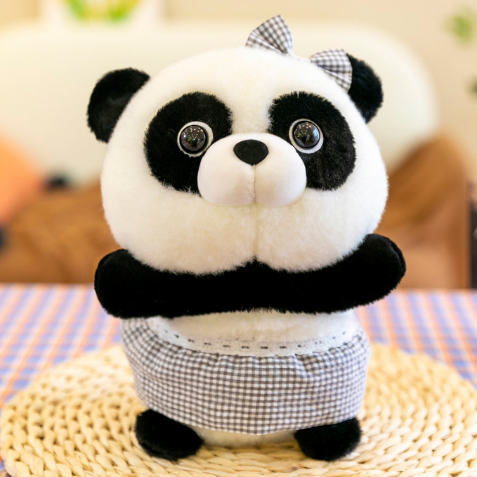Panda muñeca de peluche juguete nacional tesoro simulación pequeña panda muñeca pequeño tamaño colgante Ragdoll niños regalo de cumpleaños