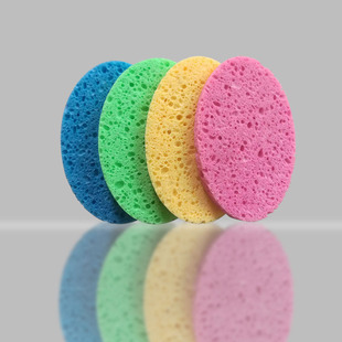 Wood Pulp Cotton Cleansing Makeup Remover Tool Cellulose Sponge Cleansing Powder Puff Soft Face Wash Beauty Egg