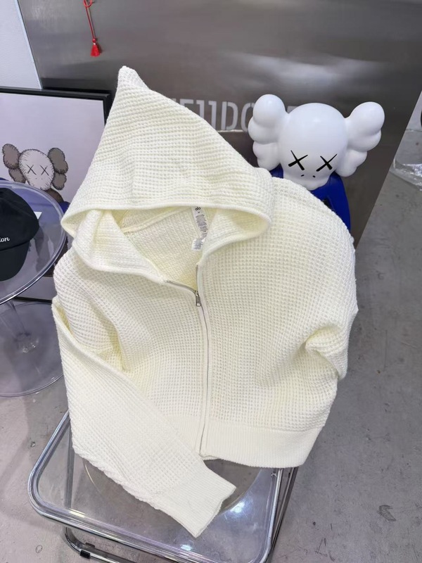 现货正确版 alo华夫格套装连帽针织衫休闲长袖上衣运动裤短裤背心|undefined