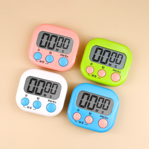 Multifunctional English-Chinese Timer, Kitchen Soup Baking Timer, Study Management Electronic Alarm Clock
