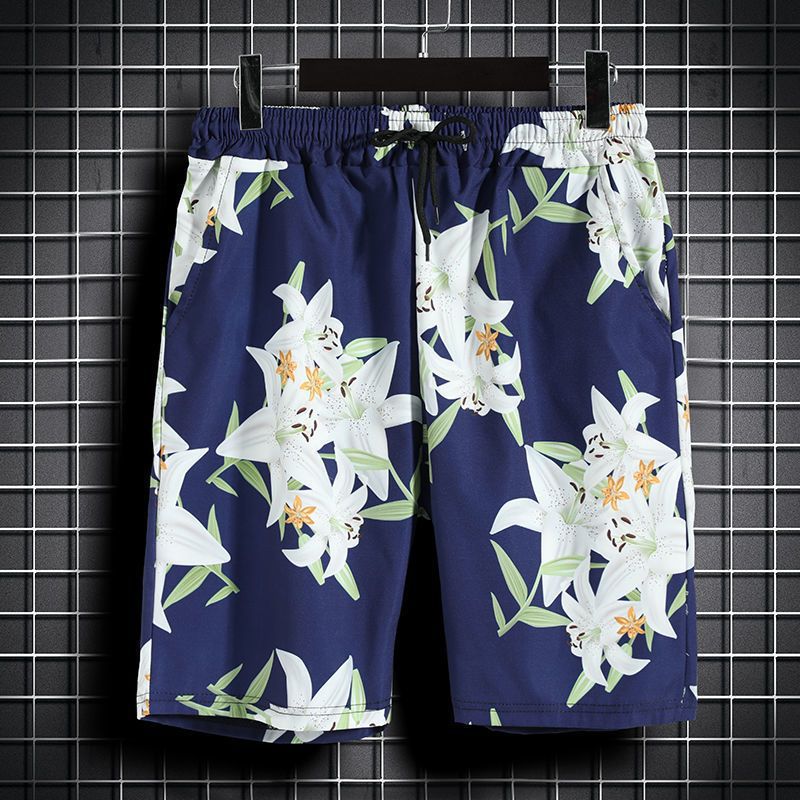 Hawaii Holiday ropa de playa traje casual de moda para hombres camisa de manga corta para hombres pantalones cortos sueltos ropa hermosa camisa floral