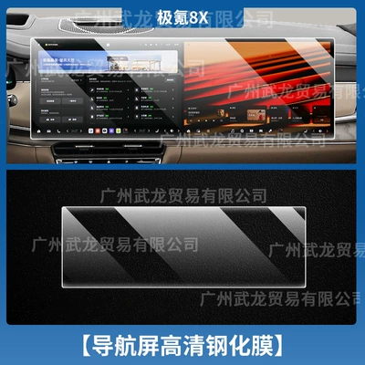 Car interior film, 26 Models of Zeekr 8X - ji-krypton-8x-integrated-screen-ultra-clear-ar-anti-reflective-tempered-film