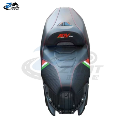 Motorcycle cushion motorcycle heightening/lowing front seat - red-embroidered-model-original-seat-height