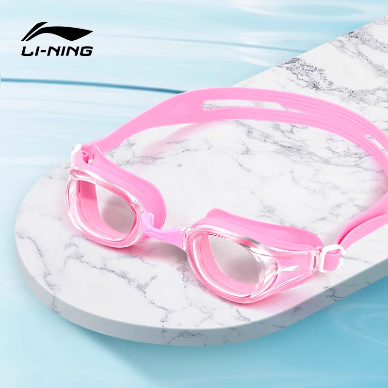 핑크 플랫 수영 고글