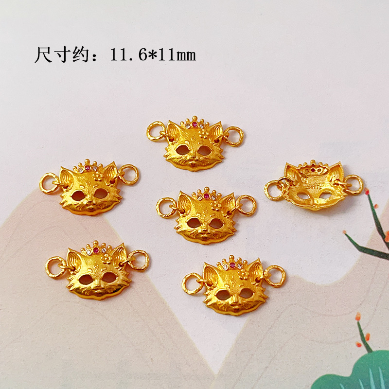 DIY Accessories S925 Silver Gold-Plated Small Drop Necklace Pendant Bracelet Charm Bead Spacer Loose Beads Jewelry Materials