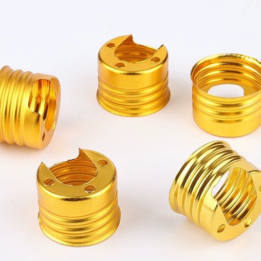Anillo de lámpara de aluminio E27 anillo de lámpara de aluminio de tres orificios soporte de lámpara de tornillo anillo de lámpara incorporado