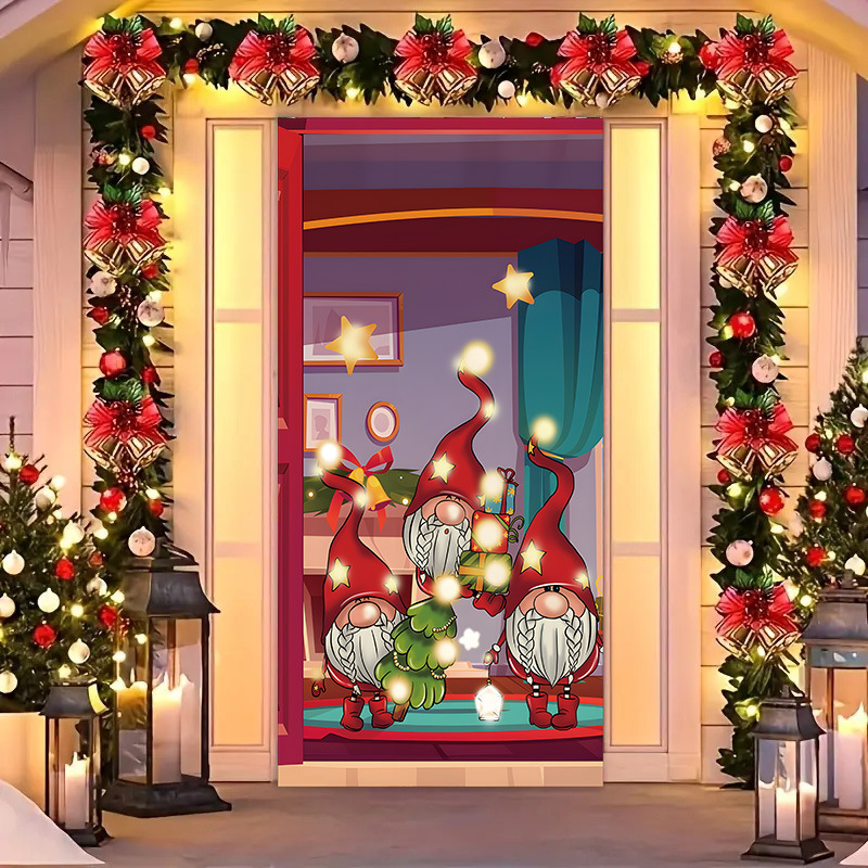 Transfronterizos JIT Navidad decoración colgante festivales atmósfera etiqueta de puerta fiesta atmósfera de fondo decoración cubierta de puerta