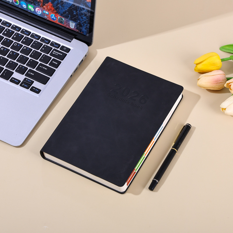 2026 nuevo calendario transfronterizo calendario inglés cuaderno de notas cuaderno de notas plan diario manual de eficiencia cuaderno