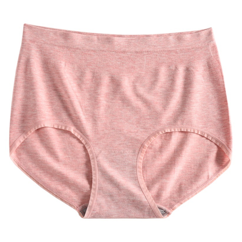 Seamless Color Yarn High Waist Underwear Women's Seamless One-piece New Super-elastic Large Size Chubby Girls Women's Briefs Head