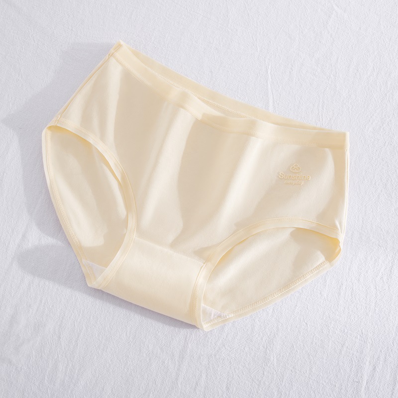 Calzoncillos de algodón puro para niñas japonesas de cintura media pantalones cortos de triángulo cabeza de algodón entrepierna antibacteriana para niñas bragas transpirables sin costuras para mujeres