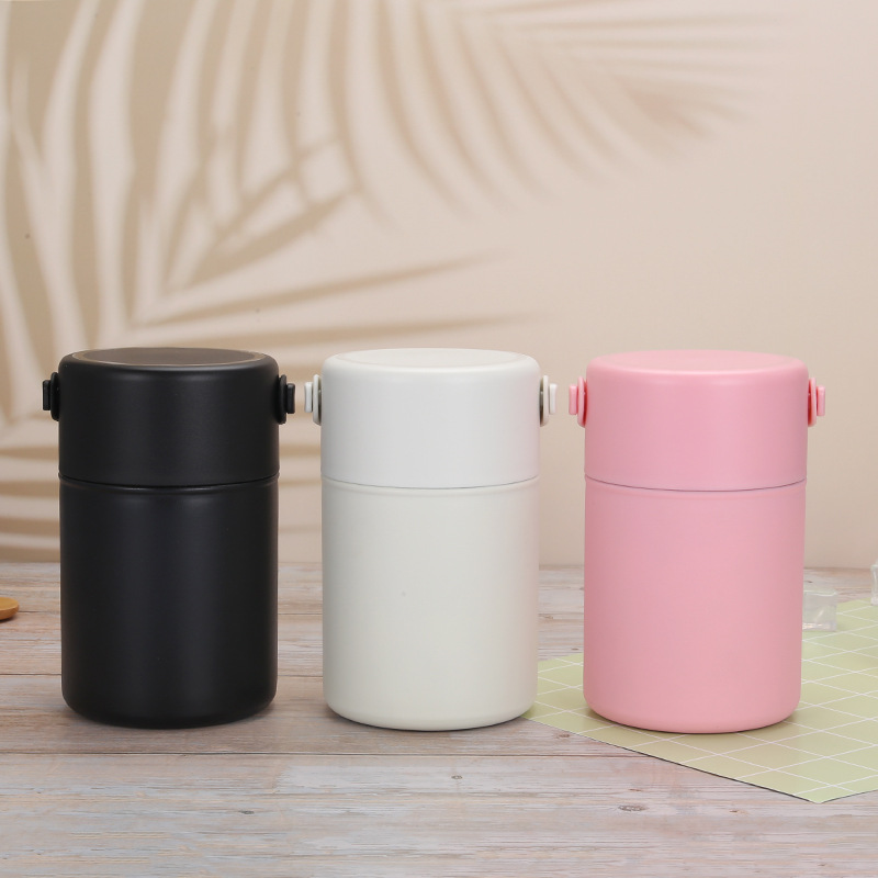 2021新款双层不锈钢内胆镀铜大容量真空保温闷烧杯办公家用焖粥壶