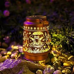 免费打样加厚铁艺蜂鸟花园草坪婚礼阳台防水马灯太阳能户外庭院灯