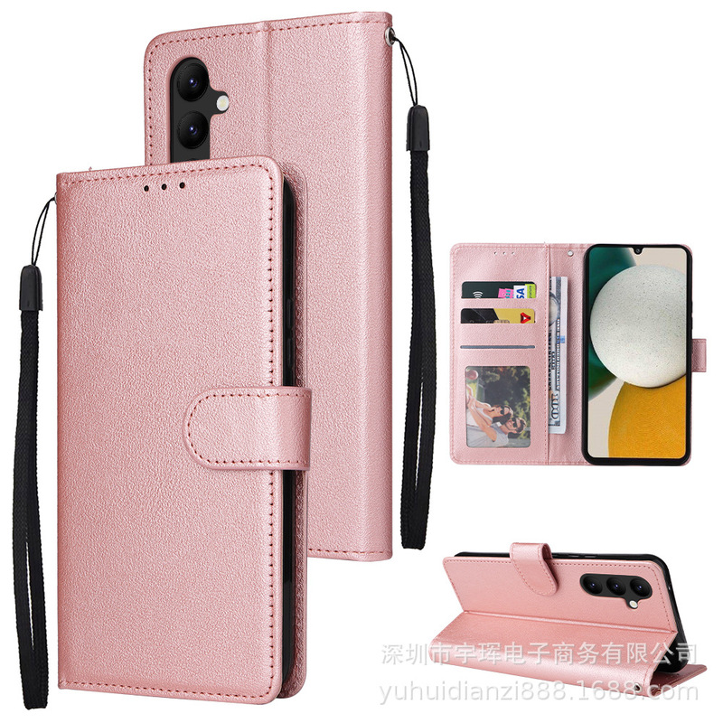 Suitable for Samsung A36 Business Three-Card Photo Frame Flip Cover A04E Card Wallet A56 5g Mobile Phone Leather Case Suitable for Samsung A36 Business Three-Card Photo Frame Flip Cover A04E Card Wallet A56 5g Mobile Phone Leather Case