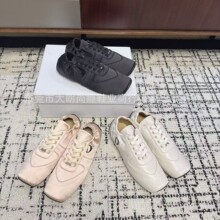 莞产高定D家新款复古牛皮德训鞋真皮圆头休闲鞋舒适运动鞋阿甘鞋
