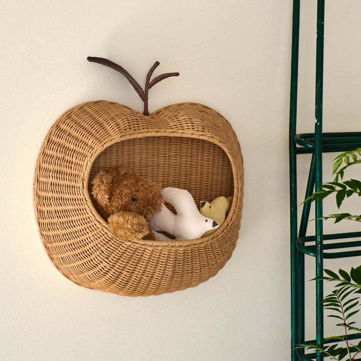 Cestas de almacenamiento de llaves de pared de estilo nórdico juguetes de decoración de vivienda cestas de almacenamiento de basura de tejido a mano