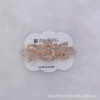 Brand advanced hair accessory, metal hairgrip for adults, golden water, big universal hairpin, high-quality style