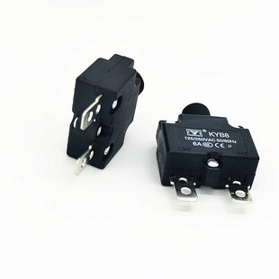 Manufacturer Supply Overload Protector 88-6A Red Head Overload Protector Manual Reset Dc Circuit Breaker
