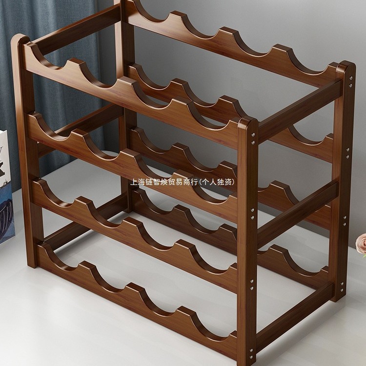Simple Wine Rack Storage Rack Solid Wood Wine Cabinet Red Wine Display Rack Home Ornaments Bar Small Wine Display Wholesale