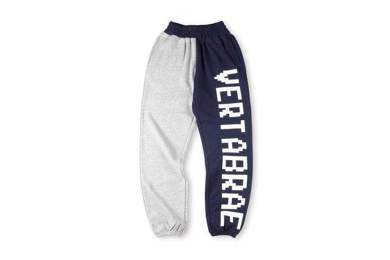 跨境外贸男女明星同款Vertabrae sweatpants镶钻立体字休闲长裤|undefined