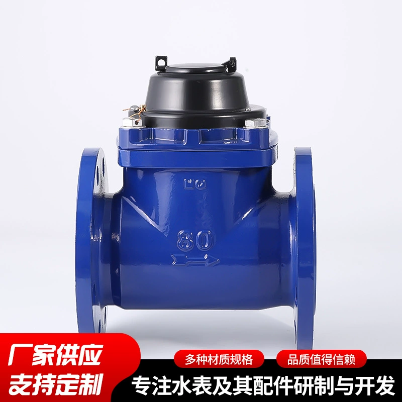 DN80 винтовой фланцевый счетчик воды с большим диаметром, вакуумный герметичный циферблат, магнитный привод, промышленный счетчик воды