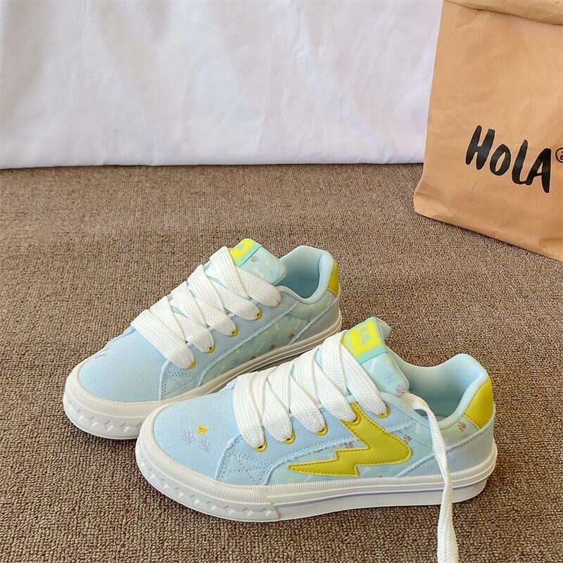 American Street Fashion Casual Retro Shoes for Women, Versatile Campus Style Classic Niche Low-Top Skate Shoes