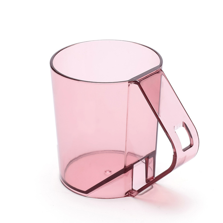 Minimalist Transparent Inverted Draining Toothbrush Holder Cup_voghion.com