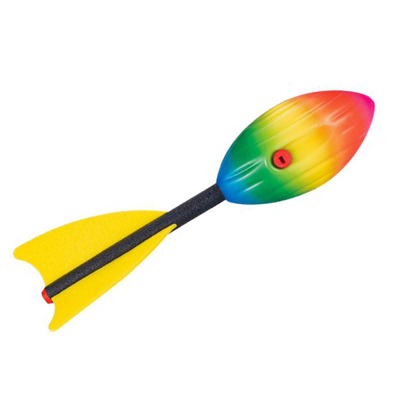 proyectiles arco iris pu bala con silbato juegos padres-hijos mano al aire libre arrojando playa interactiva fábrica de juguetes de vuelo al por mayor