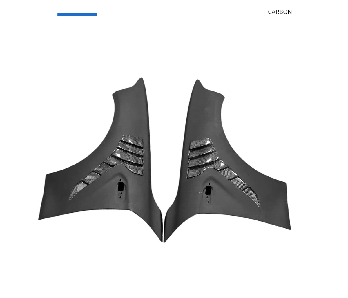 Suitable for BMW M2C F87 F22 modified dry carbon fiber front fender with fender opening, MP style CARBON