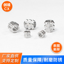 高级感大孔珠DIY手链手镯装饰配件 假发脏辫串珠配饰厂家批发