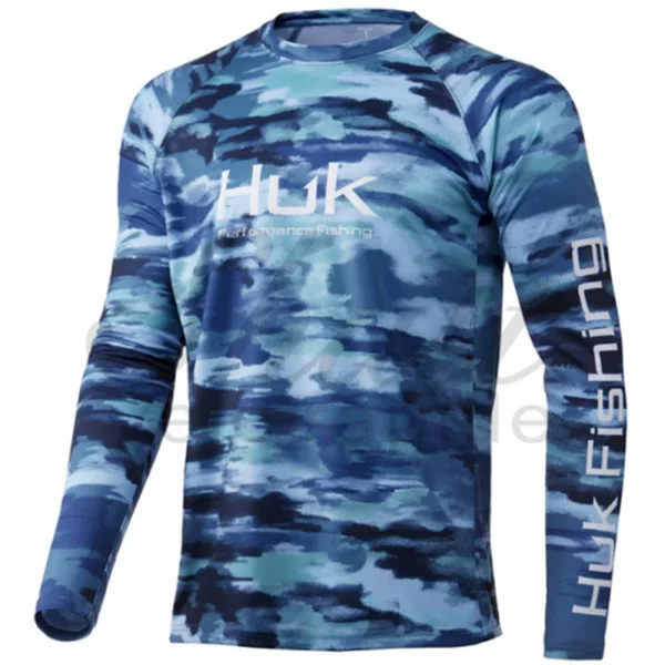 Long-Sleeved Round-Neck Shirt, Summer, Men's and Women's Sports Shirt, Quick-Drying, Breathable, Outdoor Casual Fishing Wear, T-Shirt, Cross-Border E-Commerce