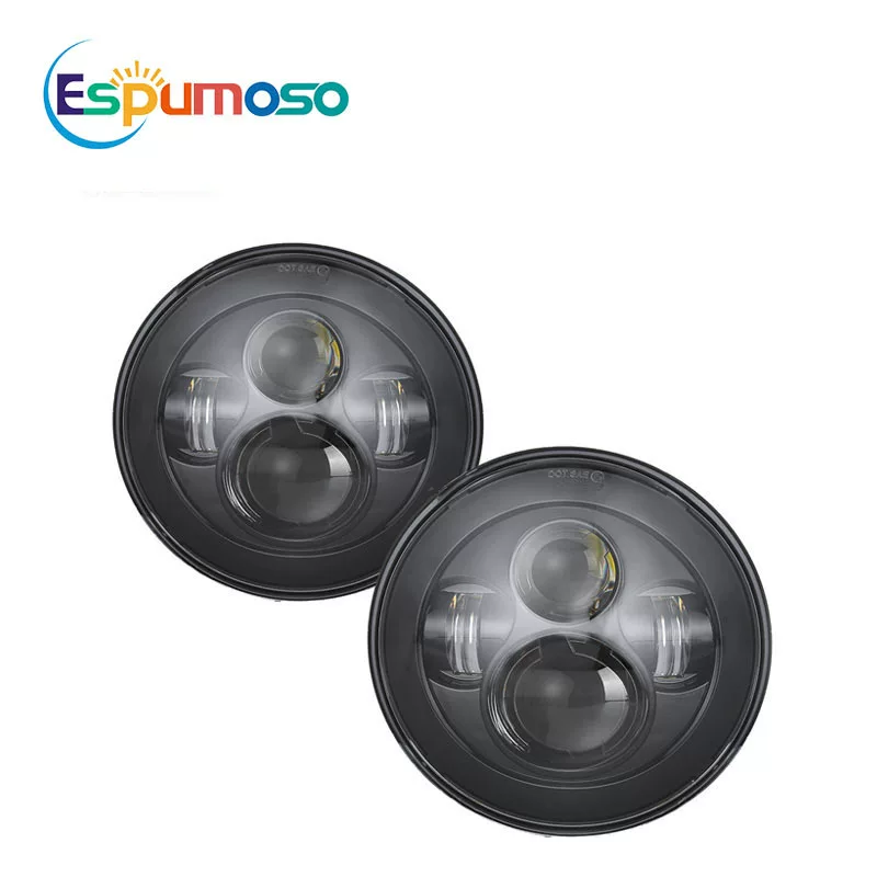 Водительское и мотоциклом модифицированное Wrangler 7-дюймов ангел глаз LED75W большой головной свет рабочий свет ночное видение передний свет