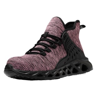 Safety shoes anti-seepage breathable SRA non-slip EVA light four-season labor protection shoes steel toe-covered anti-smashing and anti-stab work shoes