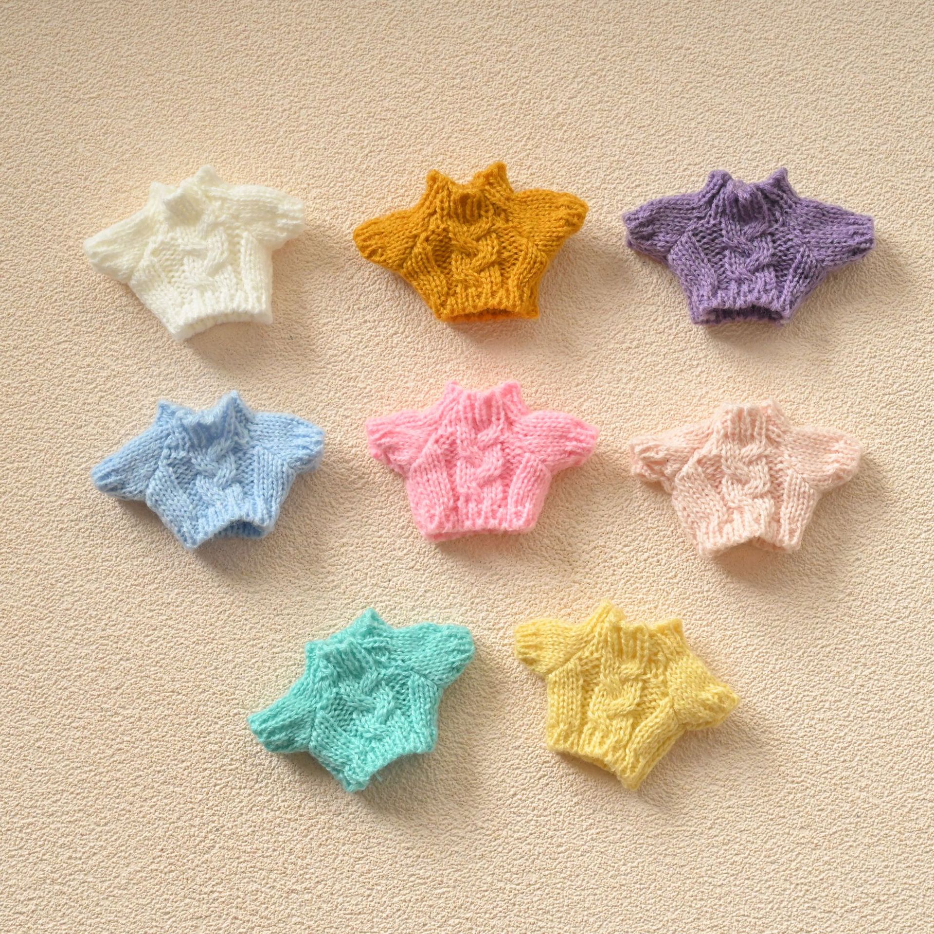 hot selling 14cm  dog doll clothes doll sweater pilot cotton doll clothing sweater new