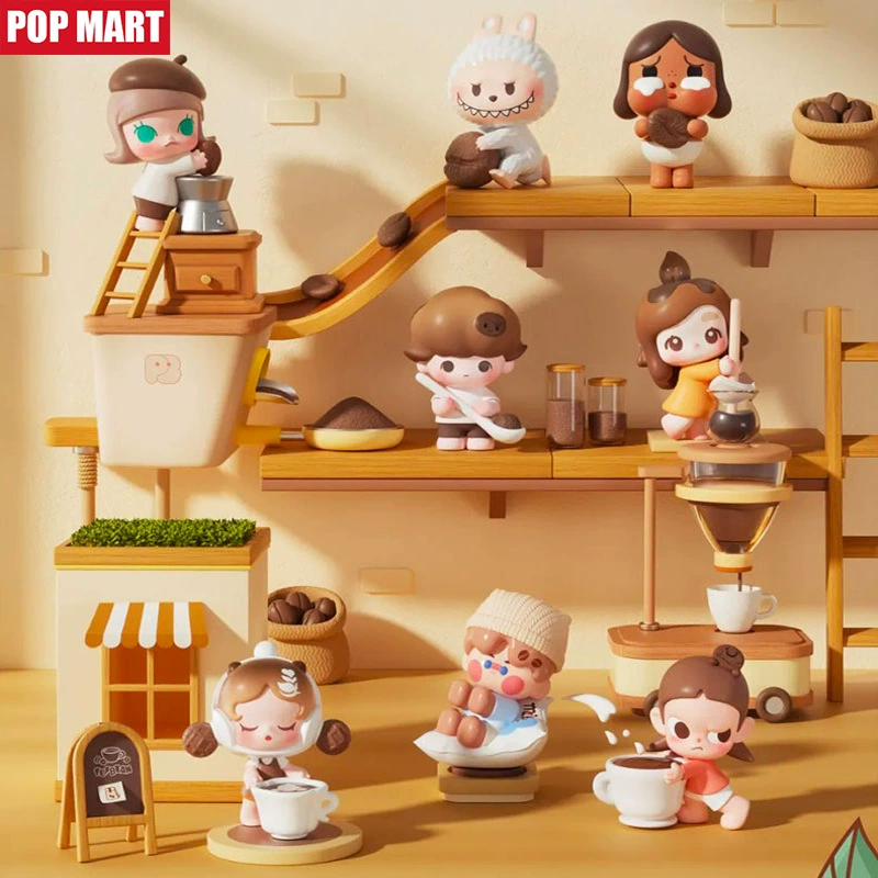 Spot Bubble Mart второго поколения кофейная фабрика мультяшная милая поп-талисман интернет-знаменитость популярные декоративные украшения