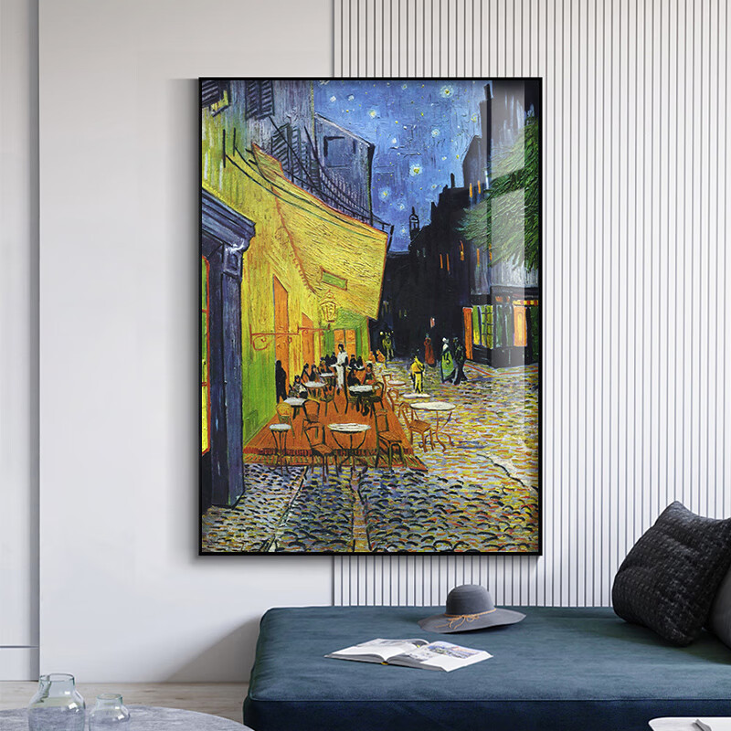 大芬油画梵高星空装饰画世界名画向日葵卧室客厅沙发背景墙装饰油|undefined