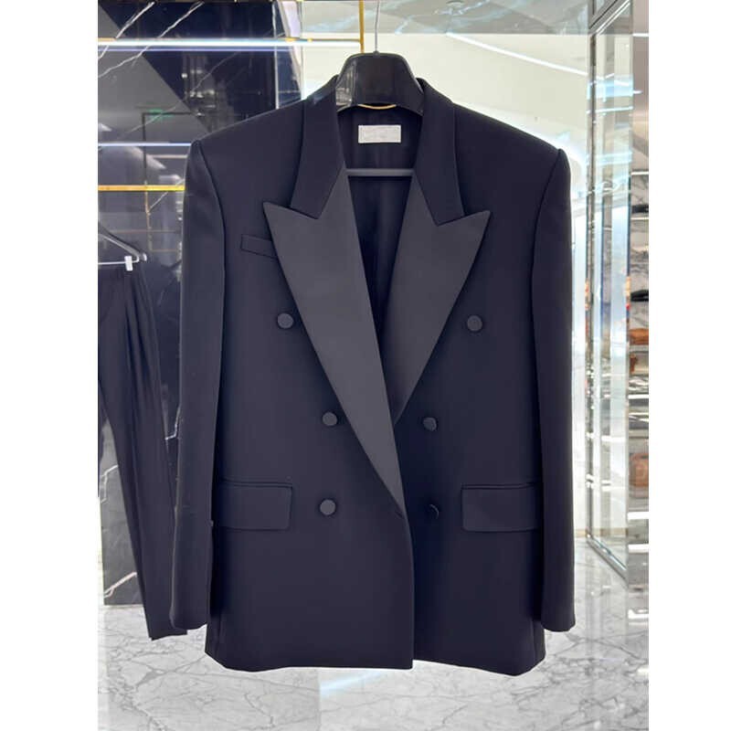 Black Blazer for Women, Spring 2026 New Style, High-End, Elegant, Socialite Casual Silhouette, High-End Tailored Suit Jacket